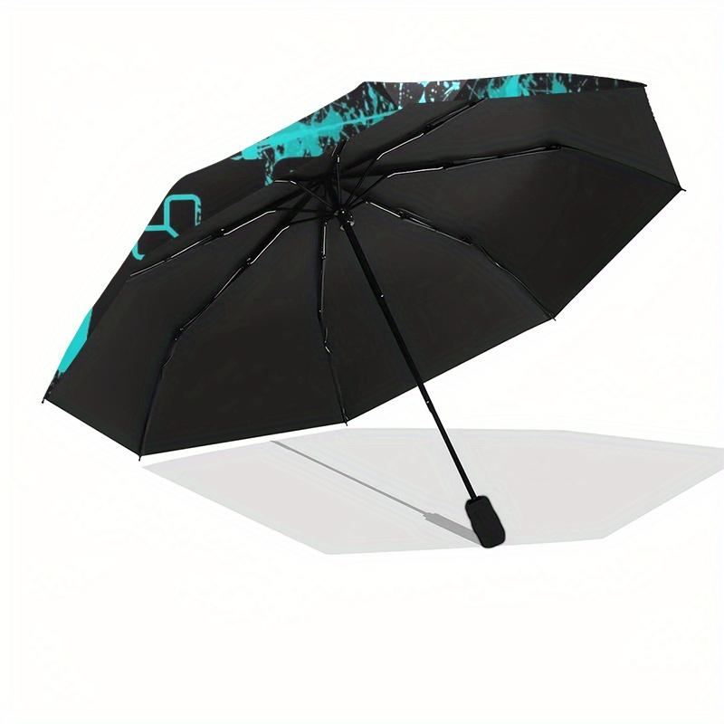 Game Controller Splash Art Decal for Cars, Laptops, or Umbrella, Portable 3-Fold Umbrella for Men & Women,Christmas Gift ES275