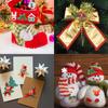 10-200pcs Kawaii Resin Christmas Charms Earring Pendant Diy Keyring Jewelry  Christmas Hanging Ornaments Decoration
