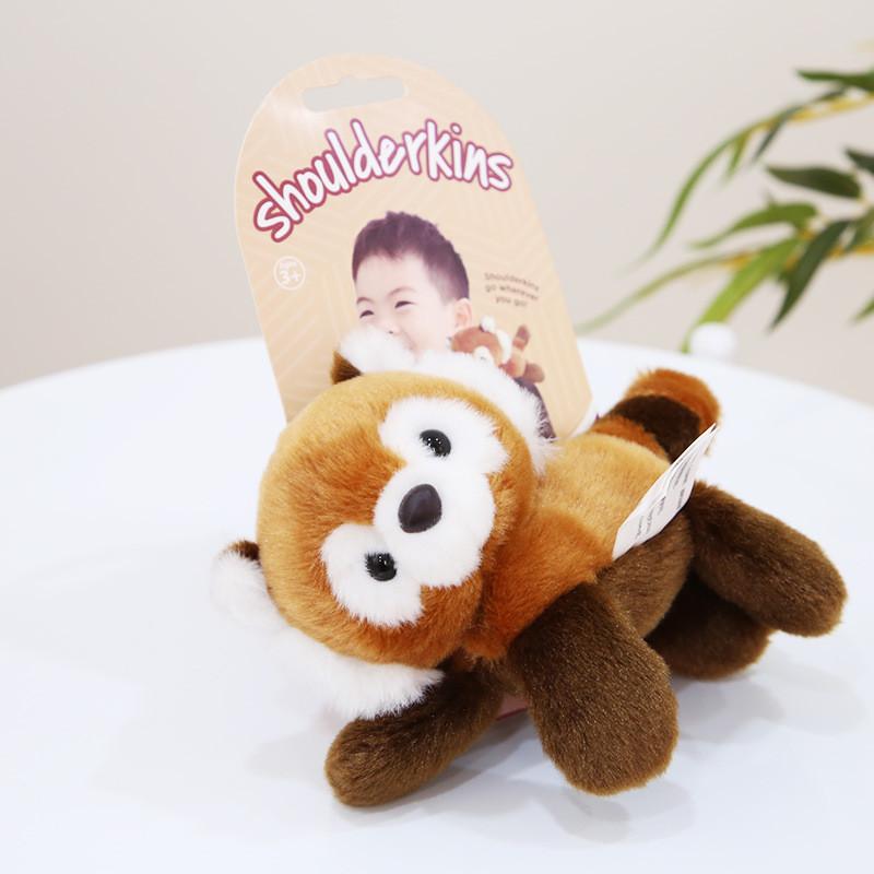 Adorable Shoulder Panda Plush Toy Soft Short Plush Filling Cute Animal Cartoon