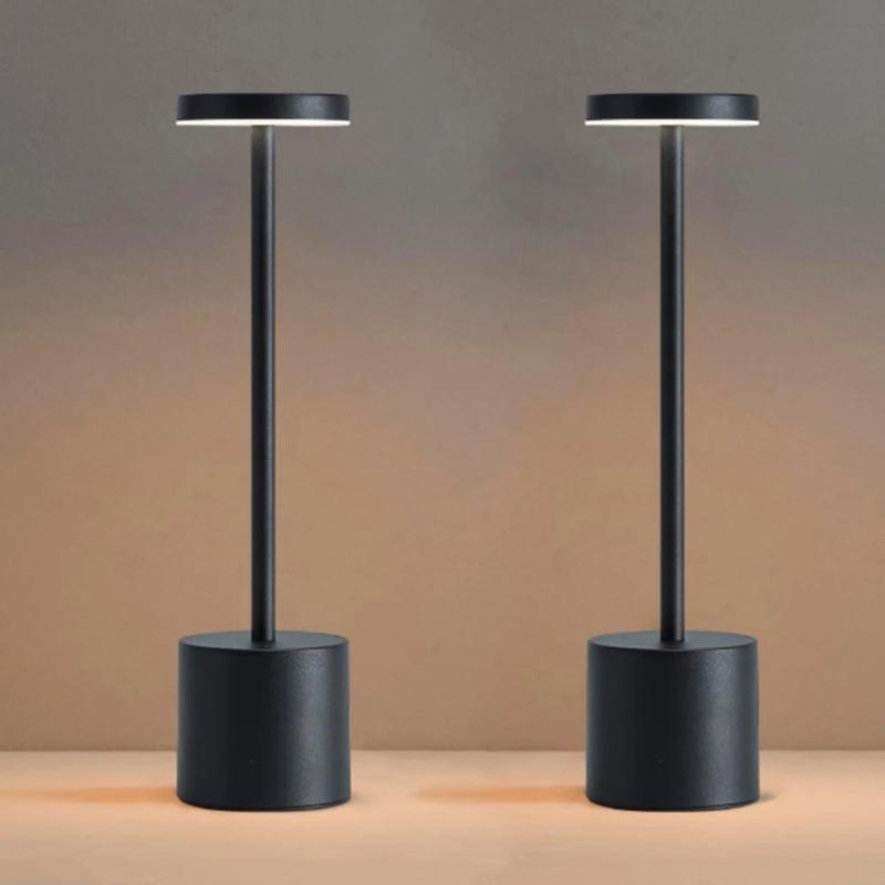 Portable LED Cordless Touch Table Lamps Rechargeable Desk Lamp 3Colors Adjustable Bedside Creative Ambient Light for Room Decor