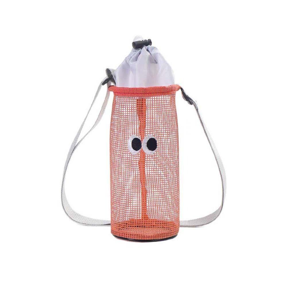 Handbag Mesh Shoulder Bag Korean Style Water Bottle Drawstring Bag Mesh Crossbody Bag  Summer