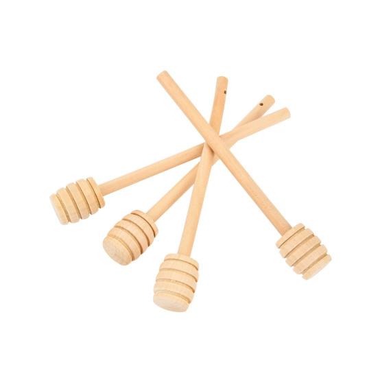 4ks Kreativní tyčinka Džem Dřevo Med Splash Míchání Kávové mléko Tyčinková naběračka