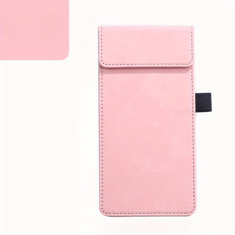 

1шт красочный зажим для купюр формата А6 --PU блокнот для записей пластина для подписи отель ресторан коммерческое меню зажим для папки для конференций светло-розовый