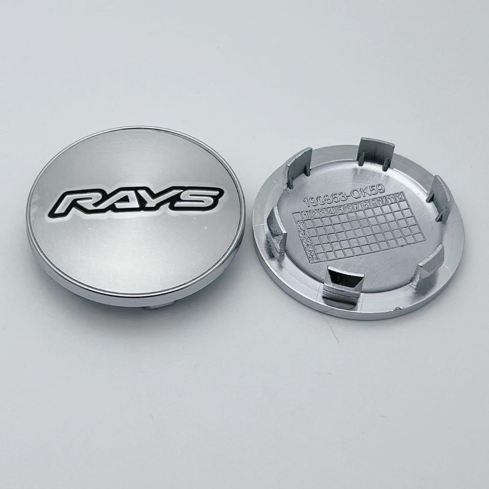 

4pcs 59mm Car Wheel Center Caps With RAYS Logo Emblem Wheel Hubcaps Rims Center Dust Cover Replace Car Styling Accessories RAYS Badge&4pcs K59 Wheel Caps