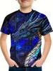 Children's Clothing T-Shirts for Boys Short Sleeve Child T-Shirt Stylish 3D Dragon Graphi Print Casual Girls Summer Clothes Tops