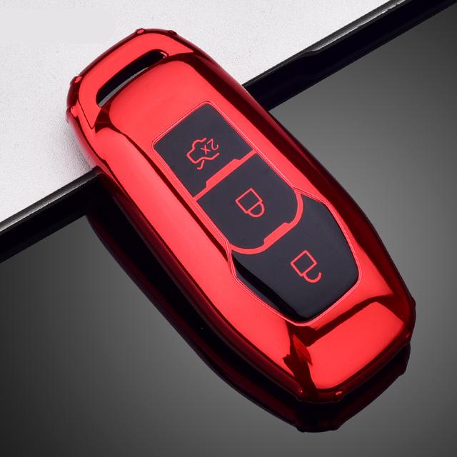 Soft TPU Car Remote Key Case Cover Holder Shell for Ford Focus 3 4 ST Mondeo 5 MK5 Mustang F-150 Explorer Edge Fiesta Kuga MK3 4