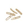 14K Gold-Filled Crystal Pearl Bracelet Beading Kit with Curved Tube Components, DIY Jewelry Crafting Accessories