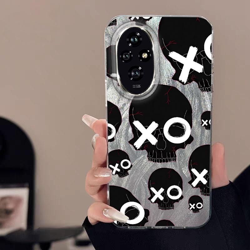 Case For Honor 400 Lite X9c X9a X8a 200 Pro 200 Lite 5G  Phone Cover Advanced Gradient Green Yellow Luxury Protective TPU Bumper