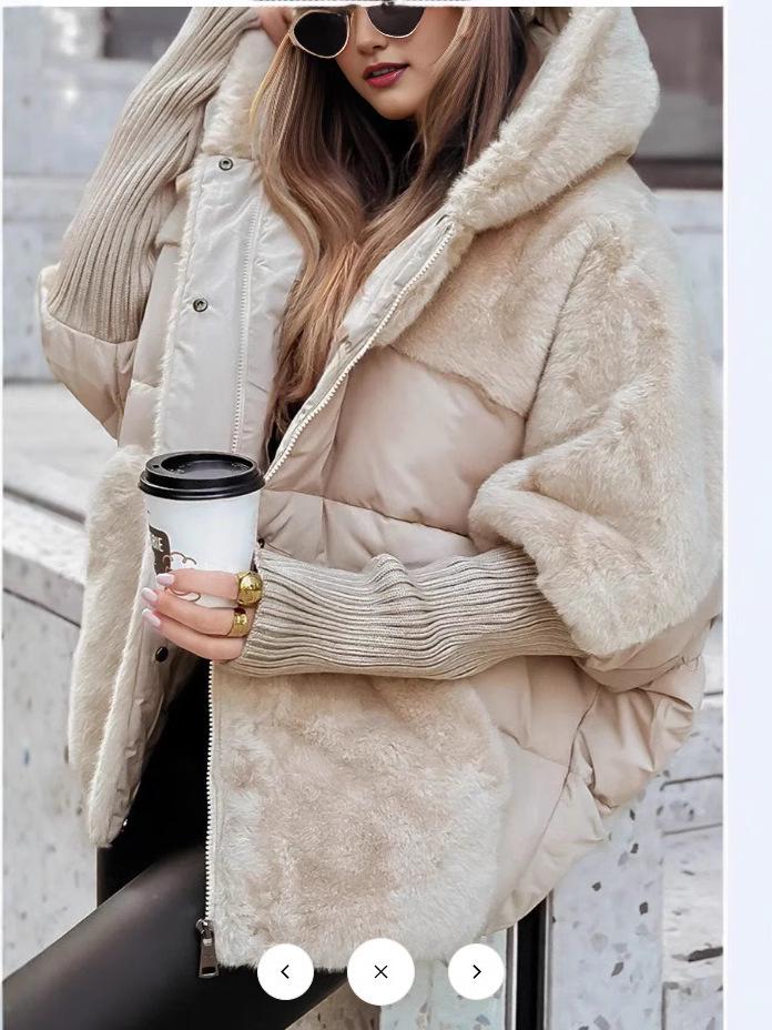 Veste en coton rembourrée à coutures pour femmes, coupe ample, pour l'automne/l'hiver 2024
