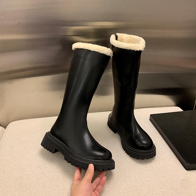 Women's Retro Western Chunky Heel Cowboy Boots: 2025 Round Toe Fashion Style