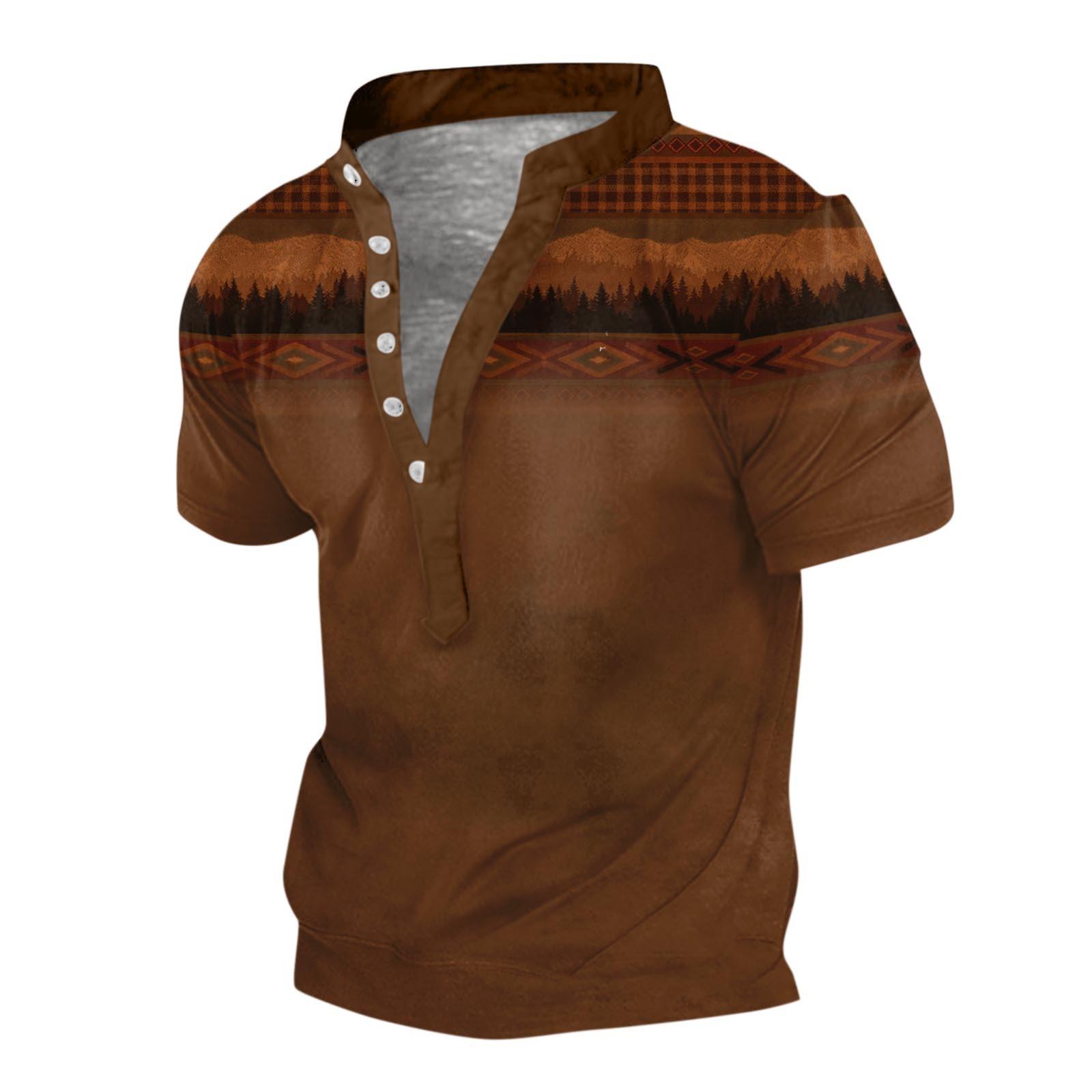 

Европейские и американские мужские винтажные топы с цифровой печатью и короткими рукавами XXL оранжевый