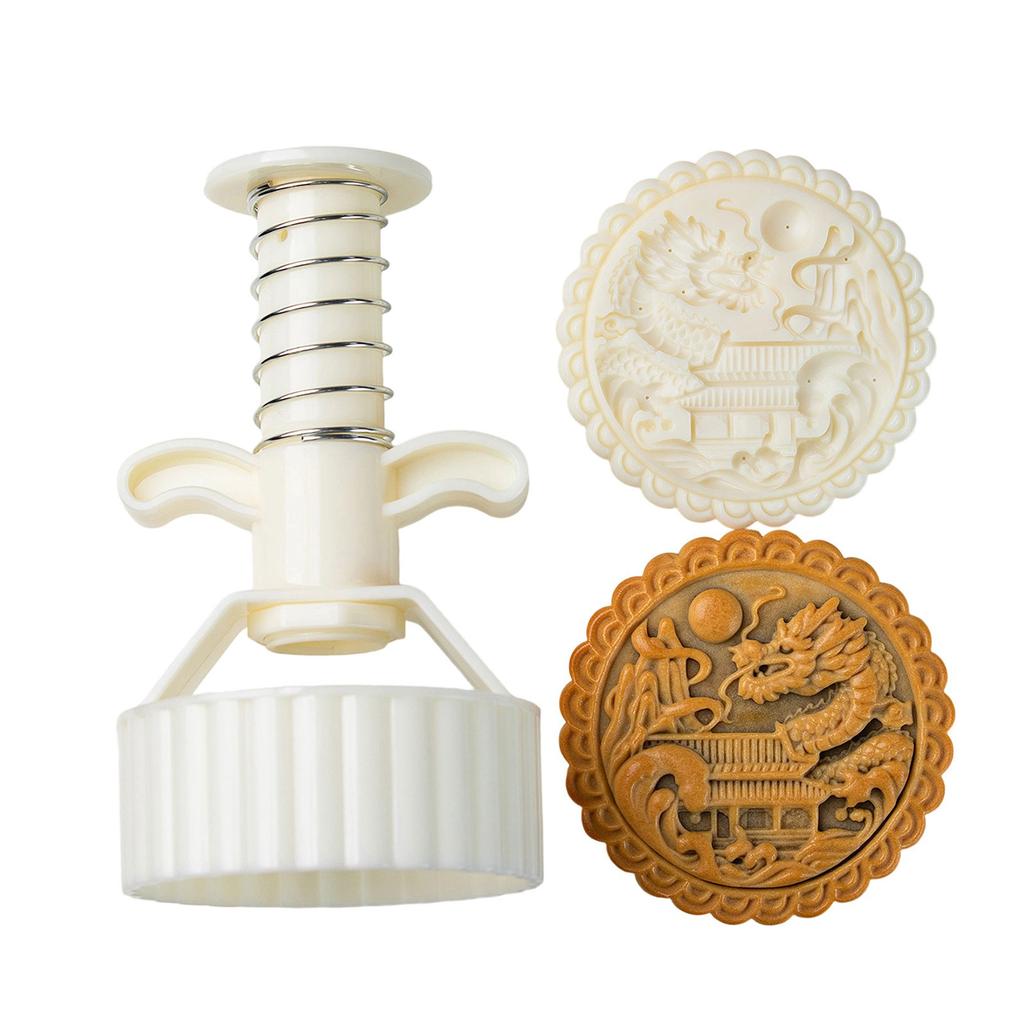 300g 500g Mooncake Mold With Traditional Chinese Patterns Food Grade PP Material For Baking And Festive Celebrations