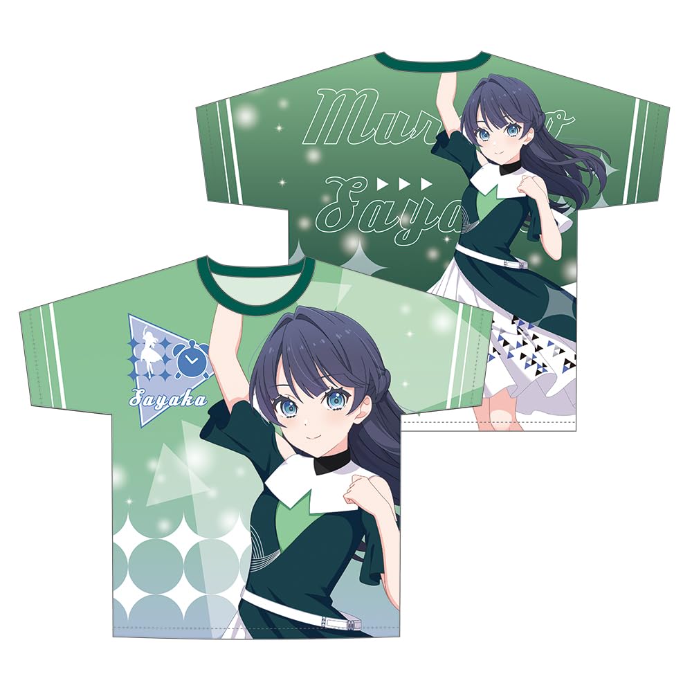 KADOKAWA Love Live Hasunozora Girls' Academy School Idol Club Full Graphic T-Shirt Ver. Midoririnmai Sayaka Murano Length 730mm x Width 550mm x