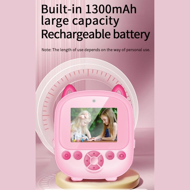 Digital Photo Camera Children Print Camera Mini Thermal Printer Selfie Digital Camera Portable Travel Camera Toy
