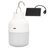 Solar Powered LED Bulb 40W 5000K 1500lm Portable LED Light Bulb with 3W 5V Solar Panel for Camping