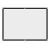1 pièce Rideau de Projecteur Blanc Pliable Portable Sans Plis Écran de Projection 4:3 (100 pouces)