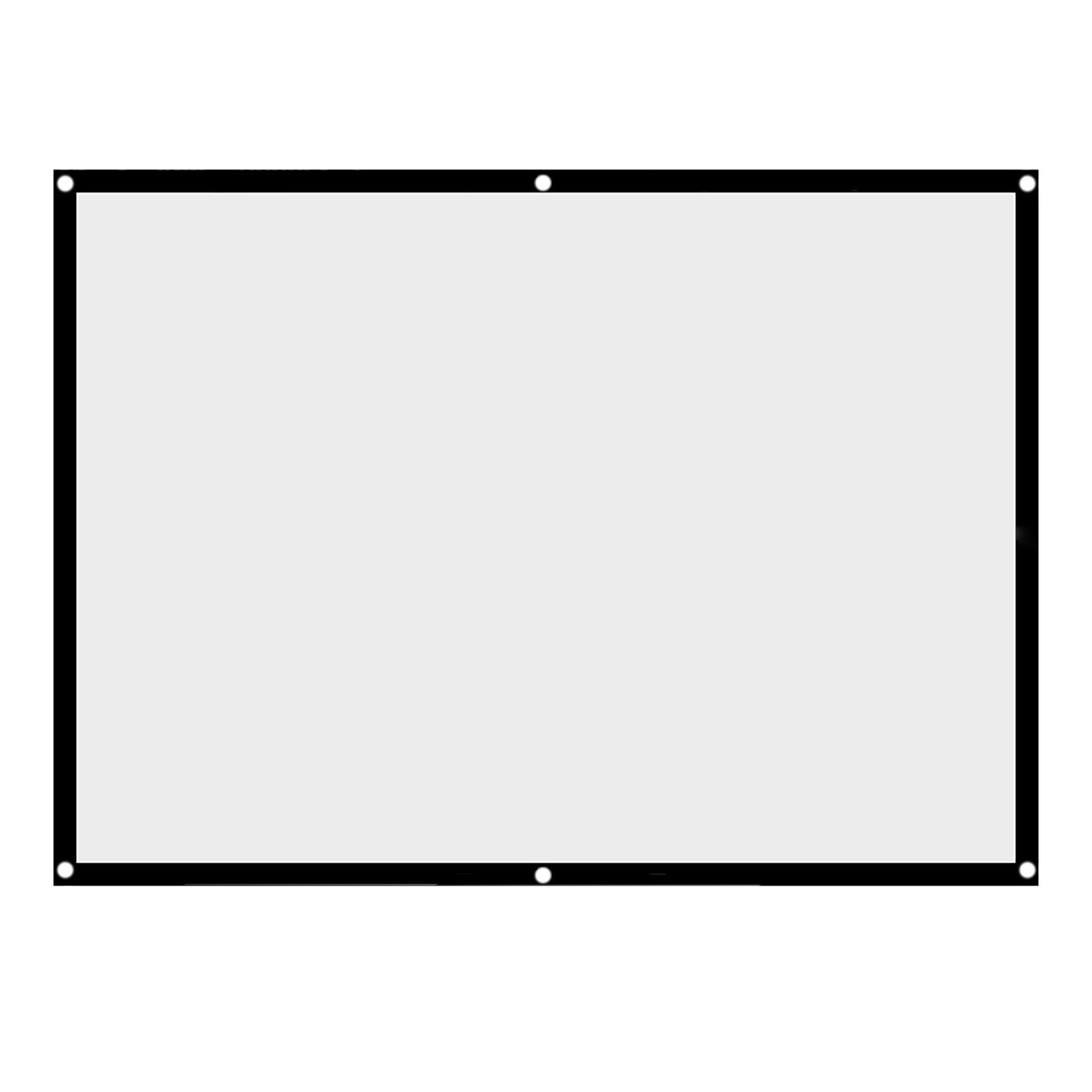 

1pc Portable Foldable NOn Crease White Projector Curtain Projection Screen 4:3 (100inch)