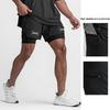 Herren Schnelltrocknende Doppellagige Sportshorts - Sommer Laufen, Basketball & Training