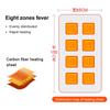 Electric Heating Blanket Shawl USB Heated Winter Warm Flannel Heated Cloak Grey