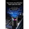Portable Car Air Purifier Negative Ion & HEPA Filter Low Noise DeodorizerDust Smoke Removal Compact Design for Car Home Use