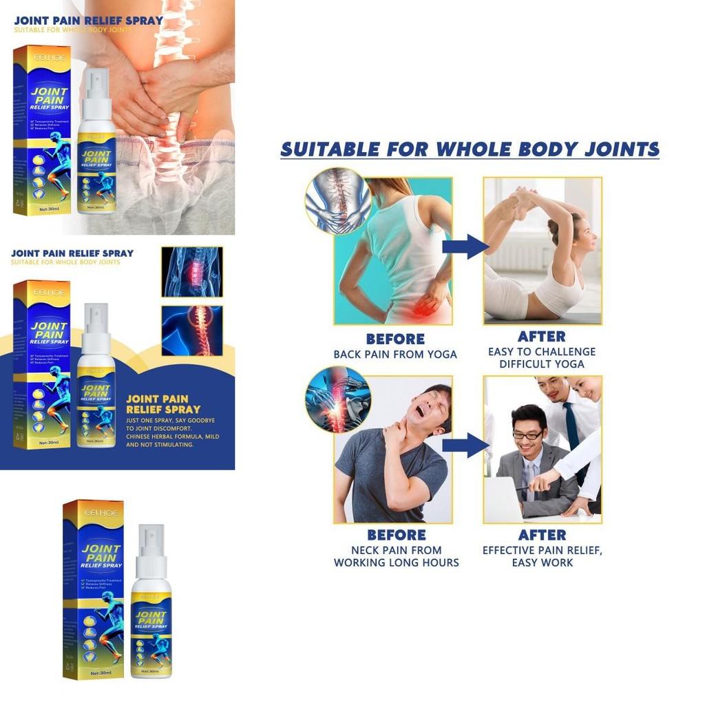 Eelhoe Joint Pain Relief Spray For Discomfort In Back Neck Knees And Joints 30ml