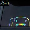 Winkender Halber Domo Kun JDM Lustiger Vinyl Aufkleber Auto Fenster Stoßstange Sticker SUV Kofferraum Dekoration Styling Abdeckung Kratzer