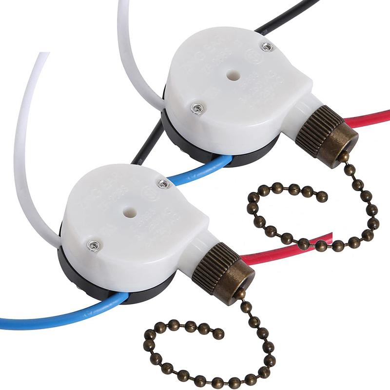 Ceiling Fan Switch Kit 3 Speed 4 Wire Fan Switch Pull Wire Switch With Rope