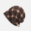 Trendy Plaid Slouchy Hat - Unisex Pleated Beanie for Spring & Summer