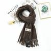 Wool Scarf Women's Winter Premium Thick Solid Color Scarf Versatile New Autumn and Winter White Cashmere Scarf
