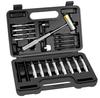 21-Piece Mechanical Punch & Chisel Set for Installation and Hole Punching