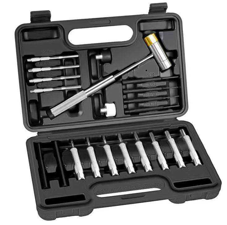 21-Piece Mechanical Punch & Chisel Set for Installation and Hole Punching