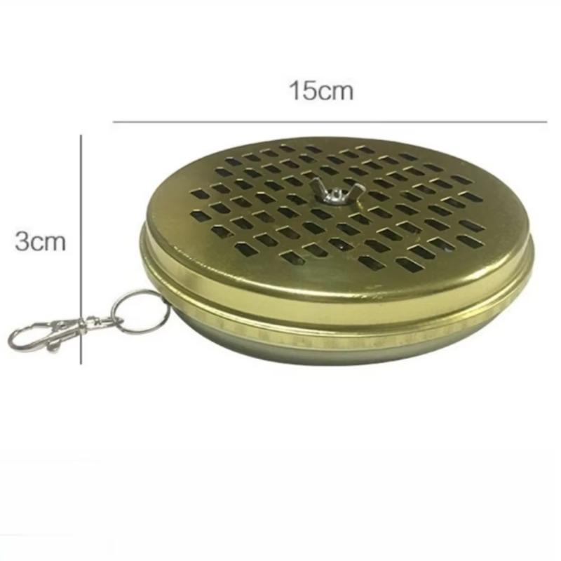 Stainless Steel Mosquito Coil Holder Outdoor Hanging Repellent Box,Anti-Scald Drop-Proof Rack for Summer Camping/Garden Portable
