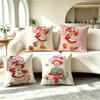S-Strawberry Shortcake Kids Character Pillow Case Square Double-Sided Sofa Cushion Cover Bedroom Bedside Pillow