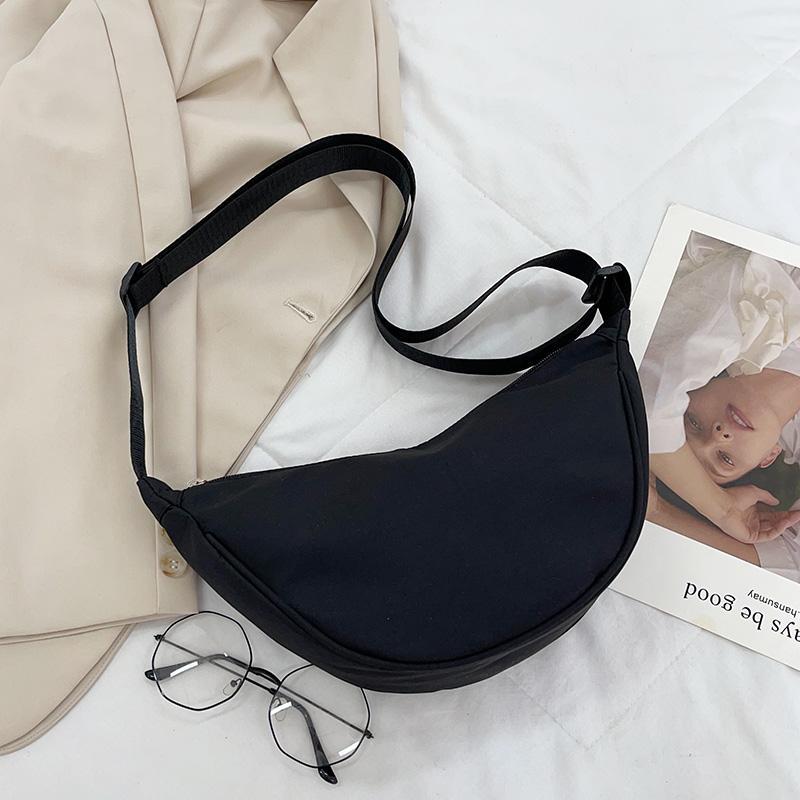 Korean Version Bag Solid Color Women's Casual Versatile Bag Commuter Crossbody Bag Dumpling Bag Shoulder Bag