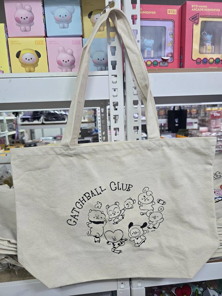 BT21 Tote Cloth Bag 2 types/ Good Vibes/ Born To Be A Star/ Authentic Official Goods, KPOP, KBeauty