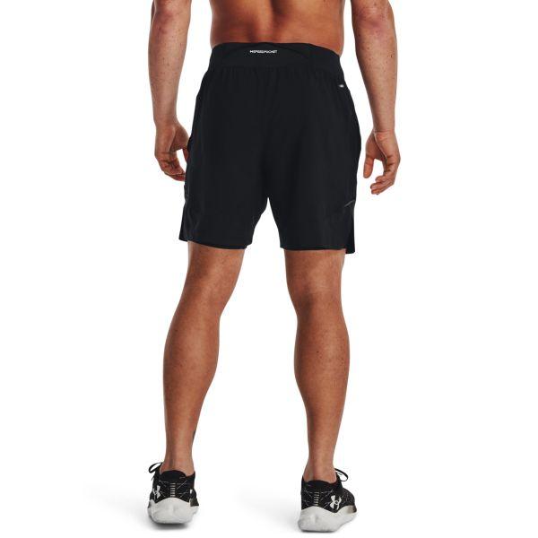 Under Armour Pure Color Belted 2-In-1 Running Shorts Men Bottoms Black 1376831-001