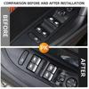 Car Window Lift Switch Button Sticker Sequin For Peugeot 208 301 508 607 2008 3008 4008 for Citroen C4 C5 Accessories