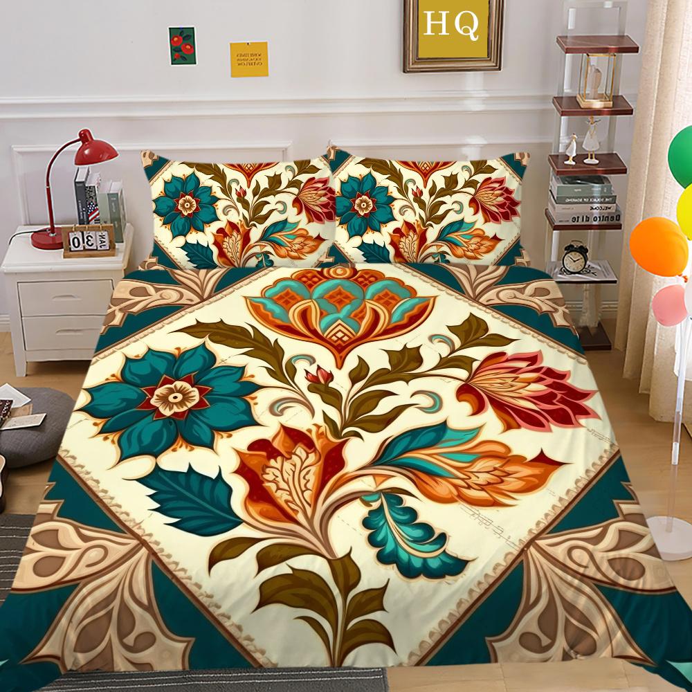 Casa Biancheria da letto 3D Stampa Paisley di alta qualità Donna Misura King Decorazione Camera da letto Set Copripiumino Copriletto