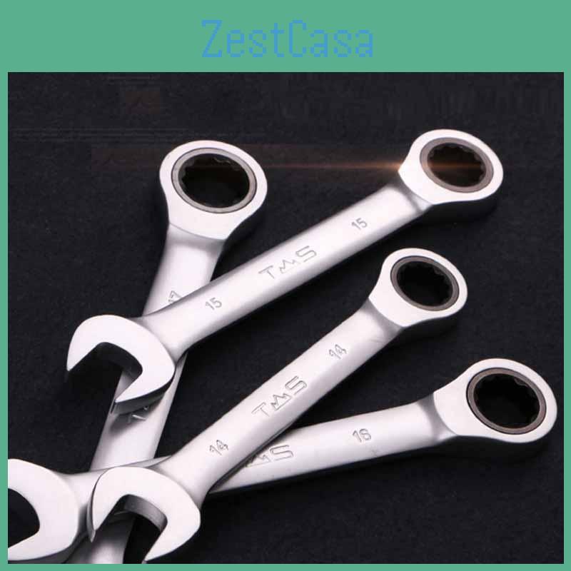 Durable 8mm-32mm Wrench Repairment Ratchet Open Fixed Head Spanner For Tight Spaces