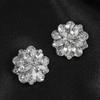 2pcs Diamond Embedded Decorative Buttons Metal Alloy Diamond Layered Buttons  Fur Coat Handmade DIY