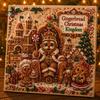 Seasonal DIY Art Supplies Xmas Faux Pearl Kit, Santa Claus Reindeer Painting Calming Hands On Hobbies Sparkling 3D Festive Wall Craft Kit for Adults,