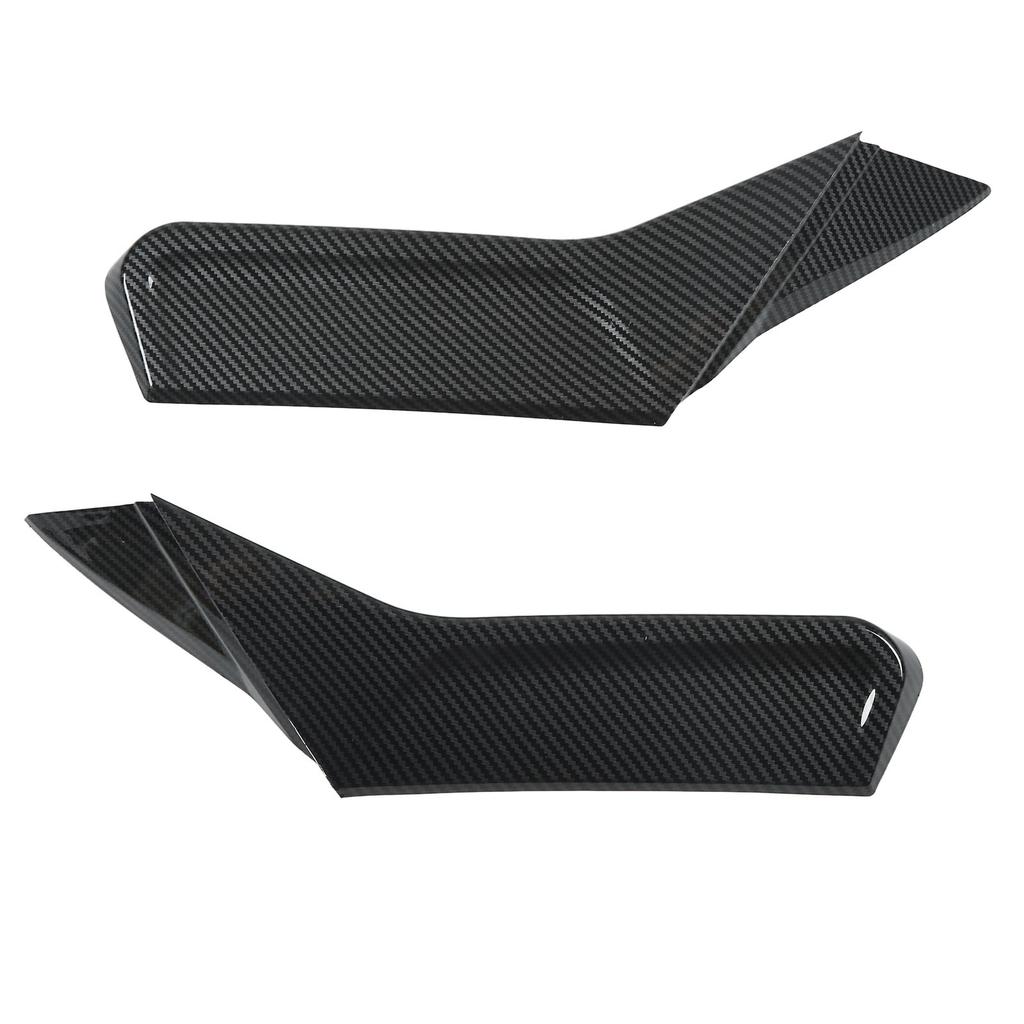 1 Pair Rear Window Side Spoiler Wing Splitter Canard Trim Car Accessories Replacement for MK8 VIII R GTD 2020+ Carbon