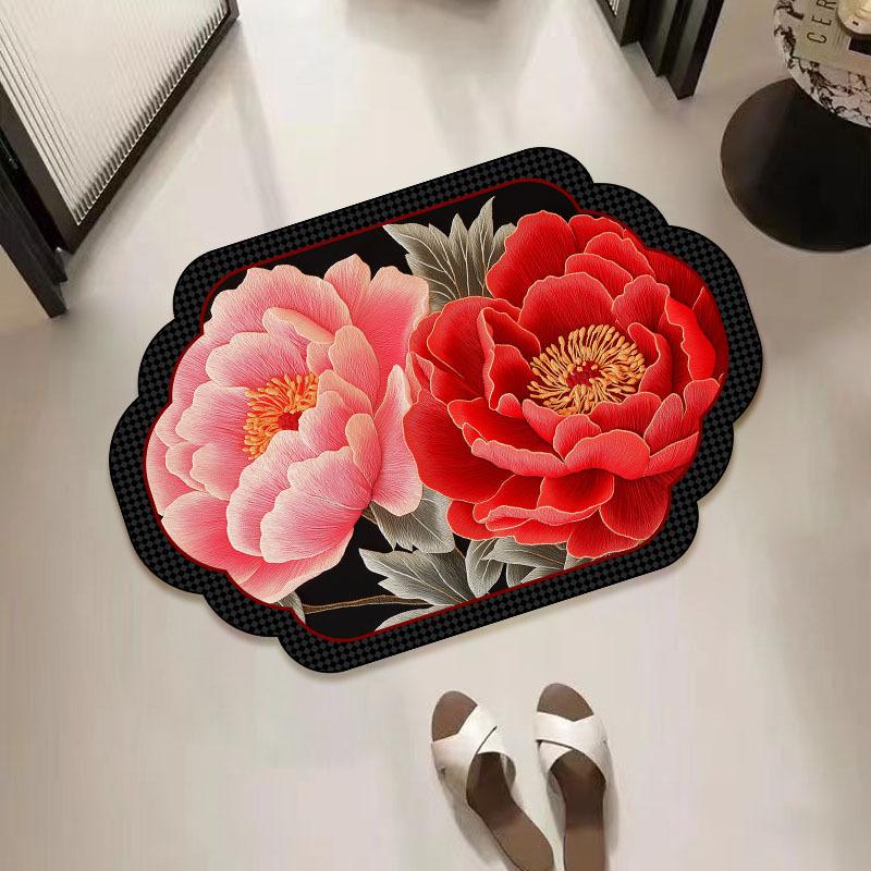 Bathroom Floor Mats Bathroom Water Absorption Quick Drying  Dirt Resistant Anti Slip Foot Mats  Diatom Mud  Soft Foot Mats