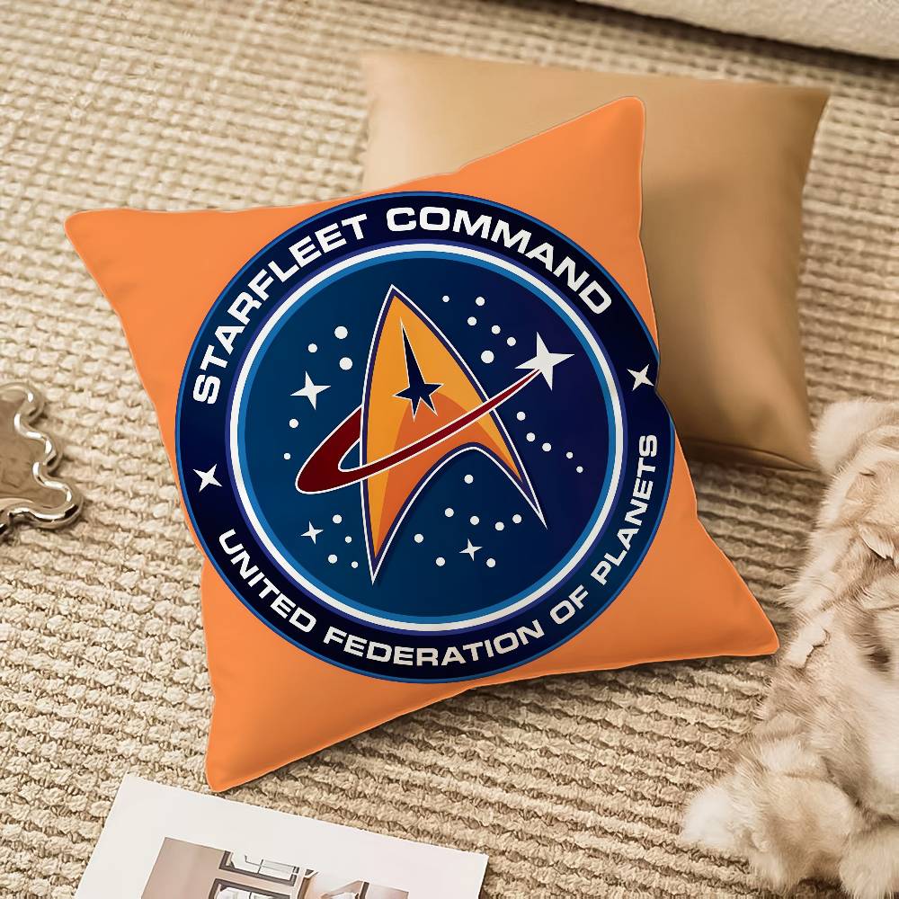 Fiction Entertainment Film S-Star Trek-MT Pillow Case Comfort Sofa Bed Silky Elegant Invisible Zipper Decorative Cushion Cover