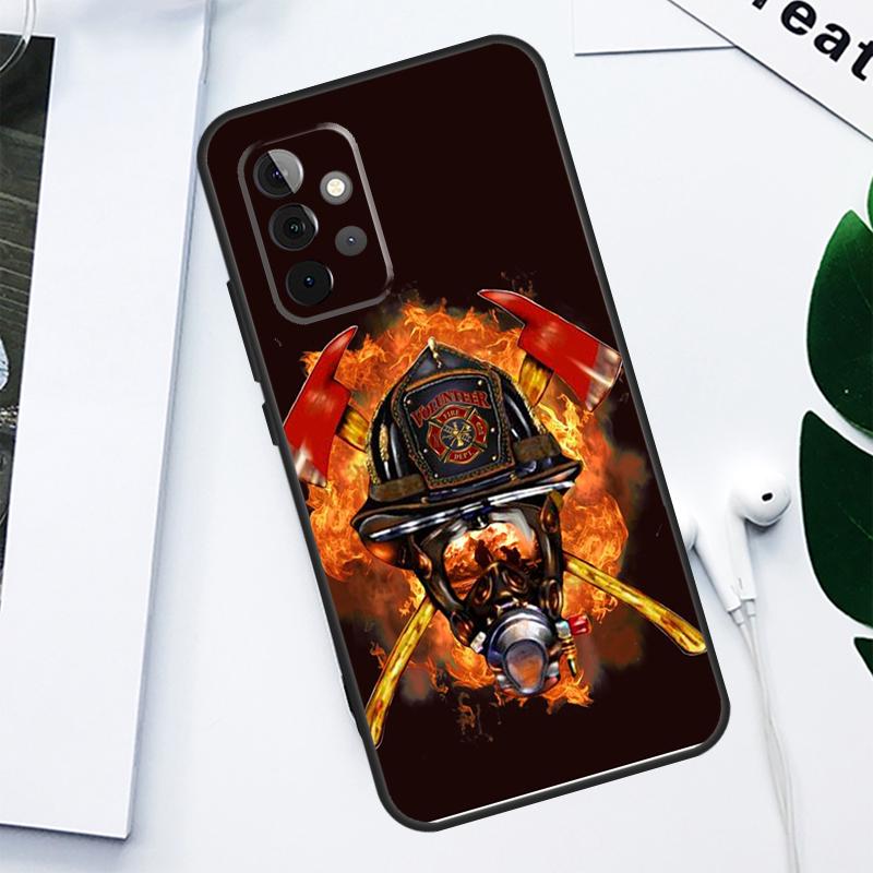 Firefighter Fire Fireman For Samsung Galaxy A55 A54 A35 A15 A34 A14 A53 A33 A13 A05 A06 A16 A22 A32 A52 Phone Case