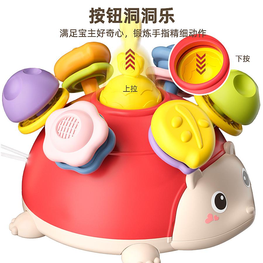Baby Cartoon Mengqu Early Education Colorful Toothpaste Hedgehog Bites Le Ke Bites Zhuanzhuan Le Infant Toddler Toys