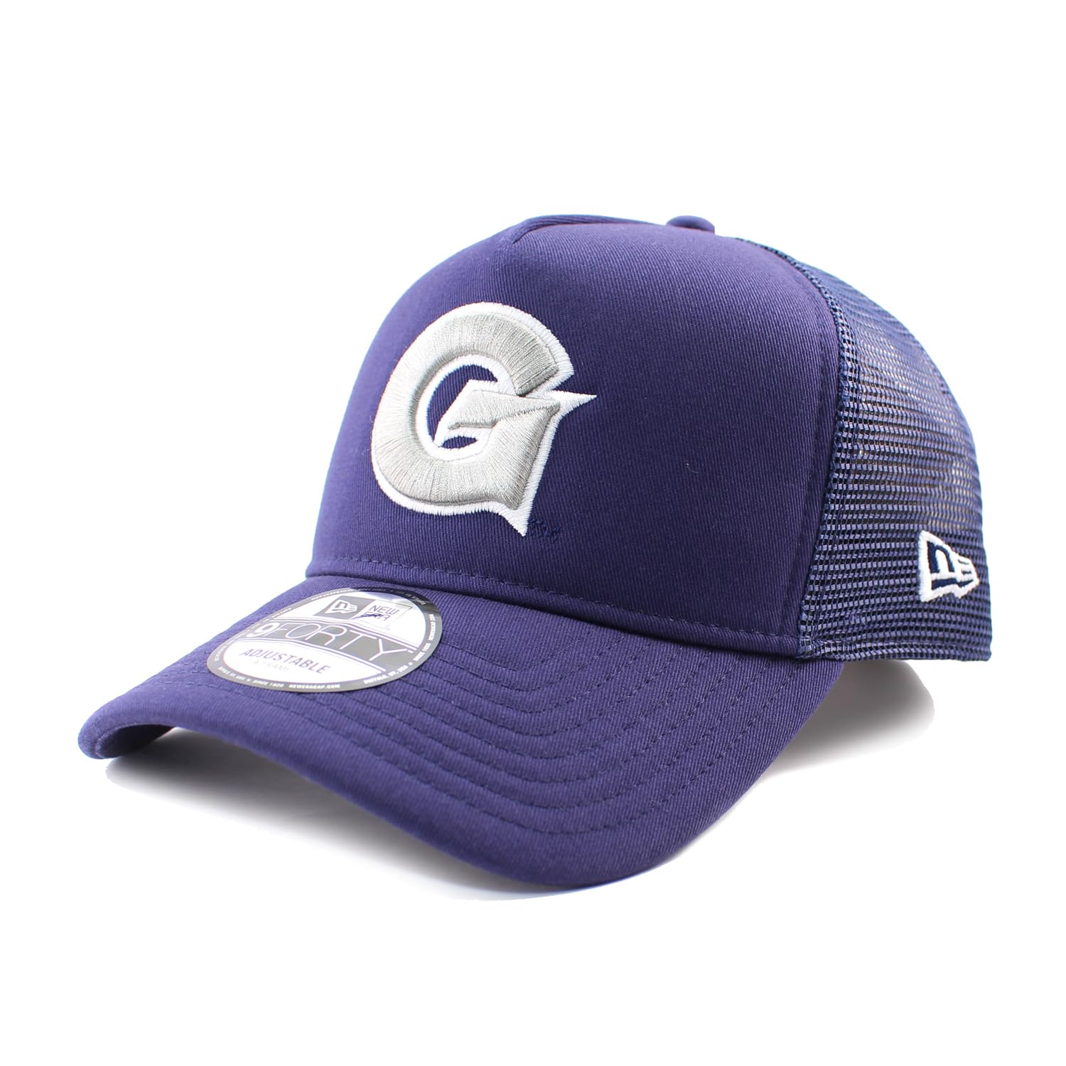 

Mesh Cap 9FORTY Georgetown Hoyas NCAA TRUCKER MESH CAP NAVY GEORGETOWN HOYAS SNAPBACK 940 Hat AF [New Era] A-FRAME A-Frame [Used]