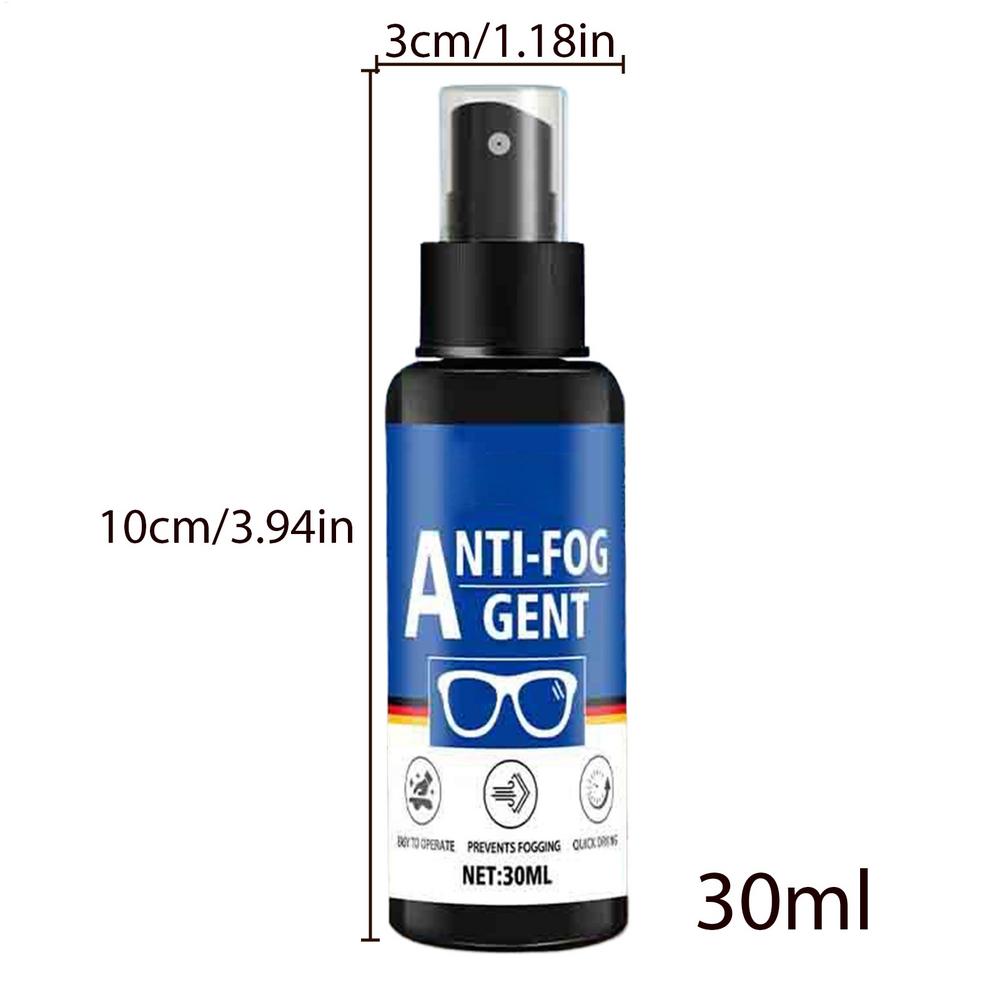 Spray Antiappannamento Per Occhiali, 30ml Liquido Detergente Lenti Soluzione Anti-Appannamento Per Occhiali Da Vista Occhiali Protettivi Maschere Subacquee Maschere da Snorkel Macchine Fotografiche Subacquee