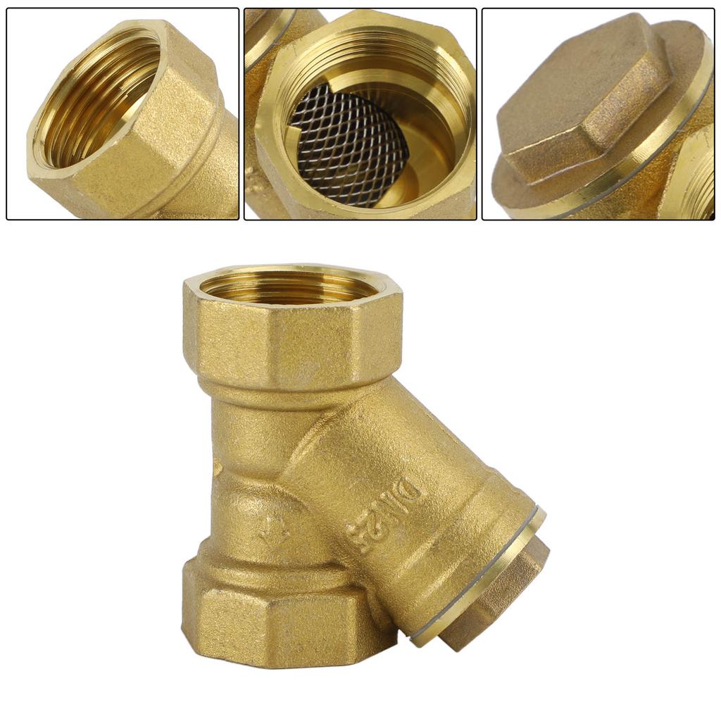 1" Female NPT Brass Y Strainer For Fire Alarm Lines and Plumbing