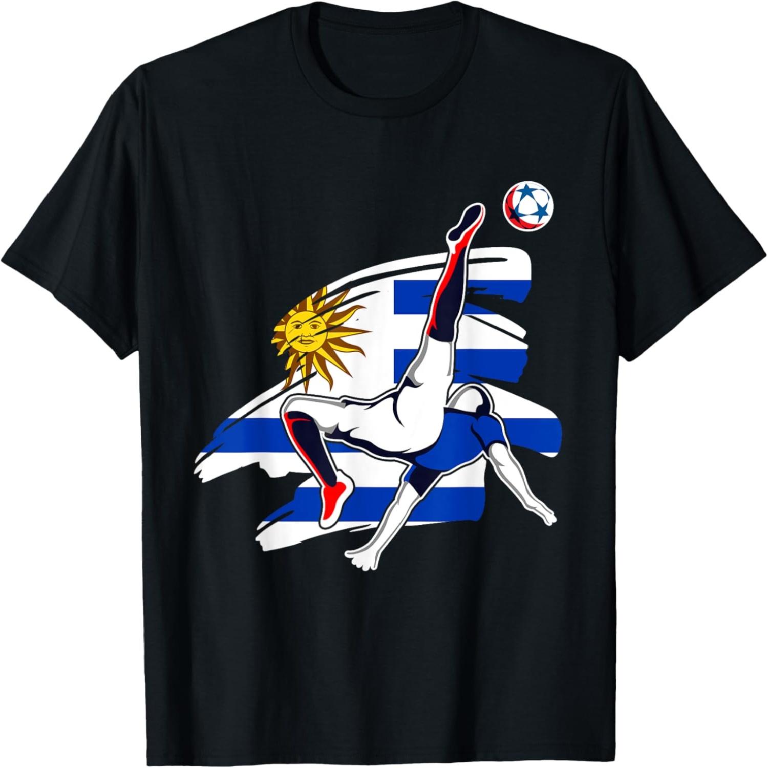 Proud Uruguay Soccer Fans Jersey - Uruguayan Football Lovers T-Shirt(3) S